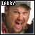 A 2x2 contact sheet of three pixelated headshots with text labels, showing a static arrangement of four quadrants where the bottom-right is empty gray space.