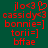 Red pixelated text on dark green background with one instance of a heart symbol replacing the '3' in 'jo<3'.