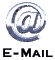 twelve metallic @ symbols with varying 3D rotations and reflections, each labeled "E-MAIL" below on a gray background