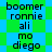 A static image displays a of text labels over a green and blue checkered background with pixelated lettering