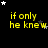 Yellow text 'if only he knew' on black background with white and gray stars, animated star positions across frames.
