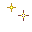 small star-shaped icons in yellow, white, and brown on a gray background with scattered dots