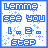 A 4x3 contact sheet of a pixelated animated buddy icon featuring blue text and sparkles on white background with frame-specific variations in star placement, 'L' character styling, and 'step' text color.