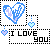 Animated contact sheet of 13 frames showing a blue heart icon with