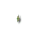 Four pixelated floral icons with white borders on gray background, varying in size and detail.