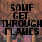 A static image with four text blocks on a pixelated background showing figures in motion.
