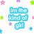 Pixelated blue text phrases on white background with scattered star shapes in pink, green, and purple.