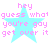 Pixelated text and cyan star on white background, repeated in four identical