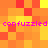 Pixelated orange and yellow background with pink text reading 'confuzzled' repeated twice horizontally at top and bottom