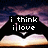 Pixelated image of a character with dark hair and a black top against a purple and orange gradient background, displaying text in two