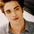 six showing a person in the top-left, red text 'I', 'Love', and 'Edward' on dark backgrounds, and 'twilight' in light gray on black