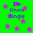 Green background with pink stars and purple text reading "I'm Know Single" in four identical sections.