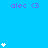 A blue background displays repeated purple text 'alec <3' and white star-like symbols in various arrangements