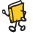 Yellow book-shaped character with black limbs in six sequential running poses on white background.