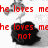 Red text on a white background with black smudges and gray smoke-like shapes, arranged in four