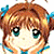 Pixelated anime-style character with brown hair and blue eyes, wearing a light-colored top with blue accents on the shoulders.