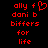 Red pixelated text on black background with a heart symbol replacing the 'o' in 'ally' in the first frame, then the heart disappears in the second frame.