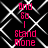Black background with white geometric lattice pattern and repeated pink text reading "And So I Stand Alone" in vertical alignment.