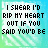 Pixelated text with repeated phrases over gradient background, static image