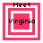 Four variations of a pink and white square frame with 'Meet Virginia' text, each showing different layering of nested squares.