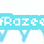 Pixelated cyan banner with white Japanese katakana characters and blue pixelated drips below, set against a white background.