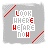 Gray square icon with 'LOOK WHERE HE ARE ION' text in white block letters, featuring animated color variations and corner accents