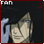 Pixelated character with black hair and blue eyes, hand near face, in a of six identical frames showing slight animation changes