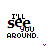 nine identical pixelated text icons displaying 'I'LL see you AROUND.' with glitch effects and small purple hearts below each