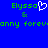 Blue background with green pixelated text reading 'Elyssa & Jonny forever' and a white heart symbol replacing the ampersand in one instance.