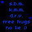 Blue pixelated text and stars on black background with repeated phrases and initials, some stars move position across frames.