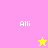 Pixelated icon with four color quadrants and text, featuring a yellow star in one quadrant and pink star in another.