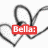 Black-and-white line drawing of a heart-shaped figure with text labels in colored boxes.
