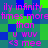 Pixelated text in pink and purple on a blue-green checkered background, repeating phrases like 'ily infinity times moretimes more than u wuv <3 meee' in a pattern