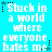 Pixelated text on cyan background with animated star and dot patterns changing position across frames.