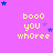 identical pixelated text phrases on a purple background with scattered blue and purple stars