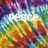 Pixelated rainbow gradient background with white text reading "PRIDE" in blocky, low-resolution font.