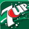 Static 99x99 pixel buddy icon featuring a stylized '7UP' logo with green background and white bubbles, rendered in low-resolution digital art style.