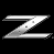 Silver Z-shaped icon with sparkling effects on black background, animated to cycle through multiple spark positions across frames.