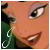 Pixelated close-up of a character's face with visible eye, mouth, and ear details against an orange background.