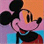 A pixelated cartoon character with large black ears and pink face on left, next to green background with bright green text "Original Icons .com" on right.