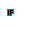 Pixelated text elements in pink and black on white background, forming a sequence of words with varying color and position across frames.