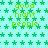 Static image with light cyan background covered in repeating green star patterns and repeated 'good night people' text in bright green.