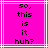 Pixelated text on a bright pink background with white lines, displaying "so, this is it huh?" in black block letters