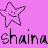 A static contact sheet of two animated frames showing a star-shaped icon with pixelated text on a pink background.