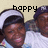 four pixelated images showing two people in a static pose with text overlays changing across the top-left, top-right, and bottom-left positions