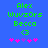 Green pixelated text 'Alex WuvzOrs Becca <3' on blue background with pink and purple pixelated hearts below.