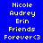 Pixelated text displays names and 'Friends Forever<3' on blue backgrounds with varying shades.