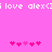 Pixelated text and heart symbols on a pink background with animated heart sequence changes.