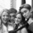 Black-and-white pixelated image of two people in a vehicle with text overlay reading 'Gossip Girl' on the right side.
