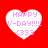 Four heart-shaped icons with pink text on a red background, each displaying 'HAPPY V-DAY!!!!!' and '(333' in varying pixelation levels.